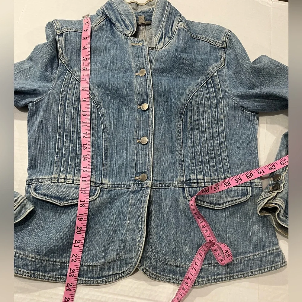 J.JILL  DETAILED JEAN JACKET (a253) - Picture 12 of 14